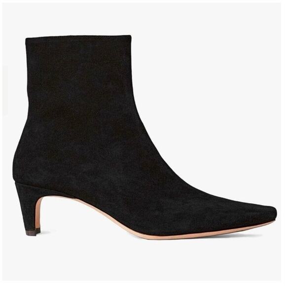 Staud Wally Suede Booties In Black 10 1/2 NWOB - Picture 1 of 9